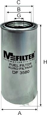Mfilter DF 3580 - Degvielas filtrs ps1.lv