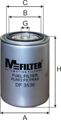 Mfilter DF 3536 - Degvielas filtrs ps1.lv