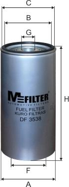 Mfilter DF 3538 - Degvielas filtrs ps1.lv