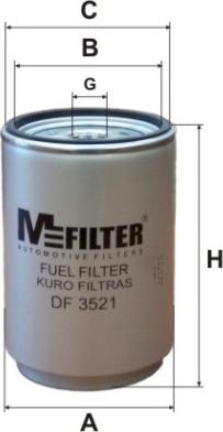 Mfilter DF 3521 - Degvielas filtrs ps1.lv