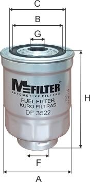 Mfilter DF 3522 - Degvielas filtrs ps1.lv