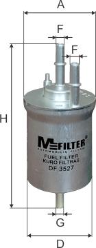 Mfilter DF 3527 - Degvielas filtrs ps1.lv