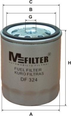 Mfilter DF 324 - Degvielas filtrs ps1.lv