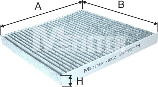 Mfilter K 901C - Filtrs, Salona telpas gaiss ps1.lv