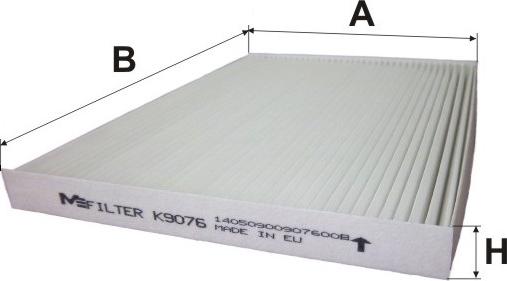 Mfilter K 9076 - Filtrs, Salona telpas gaiss ps1.lv