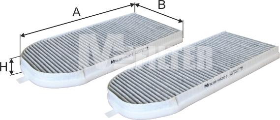 Mfilter K 9123C-2 - Filtrs, Salona telpas gaiss ps1.lv