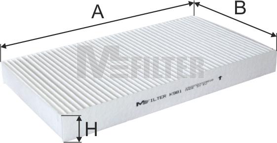 Mfilter K 981 - Filtrs, Salona telpas gaiss ps1.lv