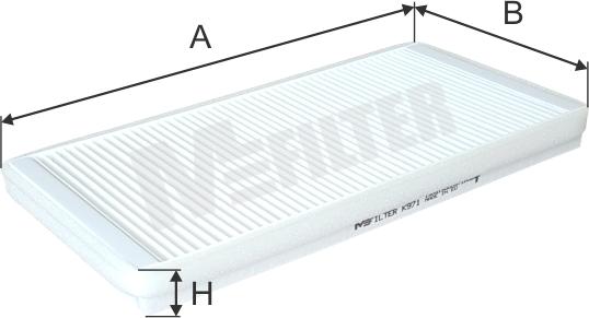 Mfilter K 971 - Filtrs, Salona telpas gaiss ps1.lv