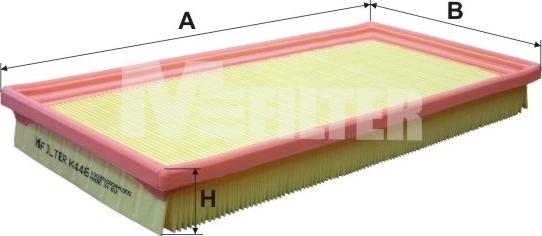 Mfilter K 446 - Gaisa filtrs ps1.lv