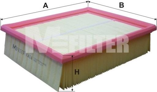 Mfilter K 414 - Gaisa filtrs ps1.lv