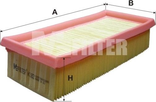 Mfilter K 182 - Gaisa filtrs ps1.lv