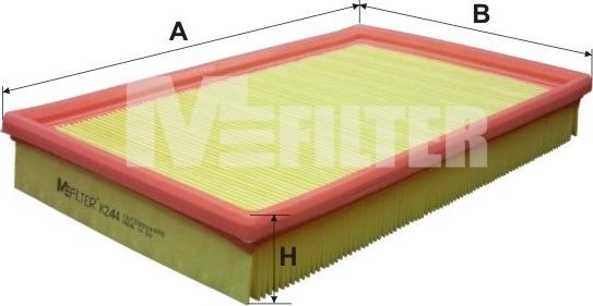 Mfilter K 244 - Gaisa filtrs ps1.lv