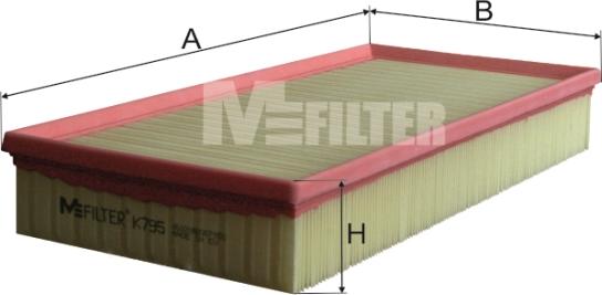 Mfilter K 795 - Gaisa filtrs ps1.lv