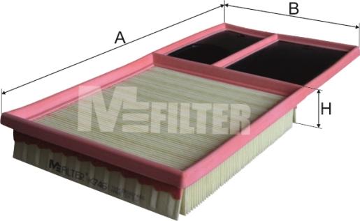 Mfilter K 746 - Gaisa filtrs ps1.lv