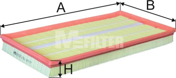 Mfilter K 763 - Gaisa filtrs ps1.lv