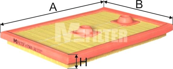 Mfilter K 7069 - Gaisa filtrs ps1.lv