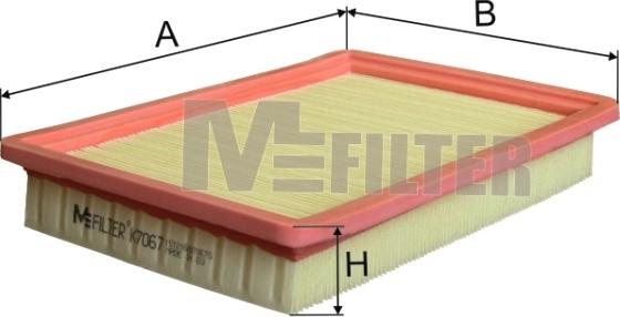 Mfilter K 7067 - Gaisa filtrs ps1.lv