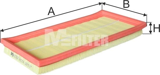 Mfilter K 7074 - Gaisa filtrs ps1.lv