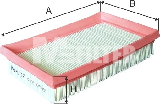 Mfilter K 7103 - Gaisa filtrs ps1.lv