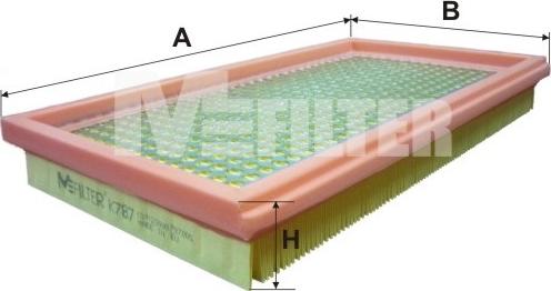 Mfilter K 787 - Gaisa filtrs ps1.lv