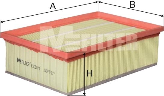 Mfilter K 720/1 - Gaisa filtrs ps1.lv