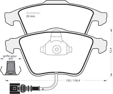 VW 24021 - Bremžu uzliku kompl., Disku bremzes ps1.lv