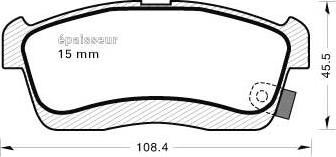 DJ Parts BP1439 - Bremžu uzliku kompl., Disku bremzes ps1.lv