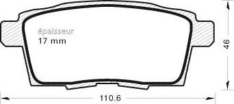 BOSCH BP1284 - Bremžu uzliku kompl., Disku bremzes ps1.lv