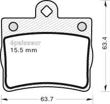 MGA 452 - Bremžu uzliku kompl., Disku bremzes ps1.lv