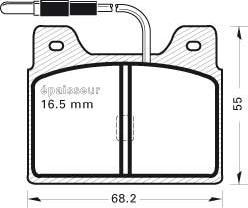 FTE BL1045A2 - Bremžu uzliku kompl., Disku bremzes ps1.lv