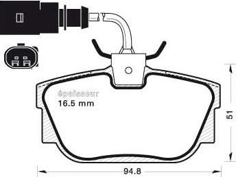 Magneti Marelli 323700031400 - Bremžu uzliku kompl., Disku bremzes ps1.lv