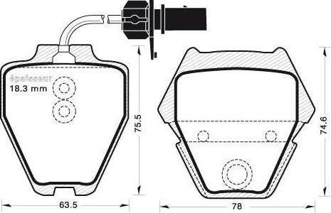 Japanparts PA0912MK - Bremžu uzliku kompl., Disku bremzes ps1.lv