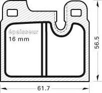 BOSCH 986464671 - Bremžu uzliku kompl., Disku bremzes ps1.lv