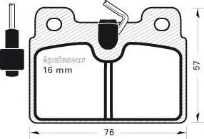 BOSCH 986460970 - Bremžu uzliku kompl., Disku bremzes ps1.lv