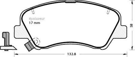 MGA 1095 - Bremžu uzliku kompl., Disku bremzes ps1.lv