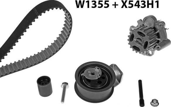 MGA 1355K3 - Ūdenssūknis + Zobsiksnas komplekts ps1.lv