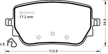 FMSI-VERBAND D2271-9511 - Bremžu uzliku kompl., Disku bremzes ps1.lv