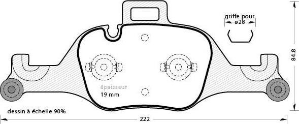 Roulunds Rubber 285581 - Bremžu uzliku kompl., Disku bremzes ps1.lv