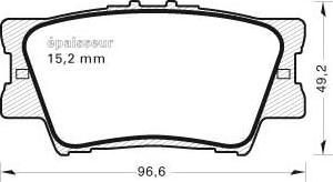 MGA 846 - Bremžu uzliku kompl., Disku bremzes ps1.lv