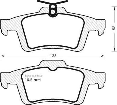 DJ Parts BP1530 - Bremžu uzliku kompl., Disku bremzes ps1.lv