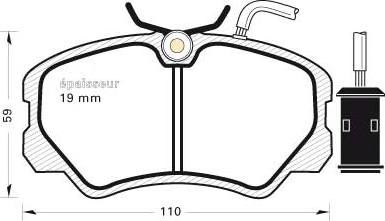 Magneti Marelli T5046MM - Bremžu uzliku kompl., Disku bremzes ps1.lv