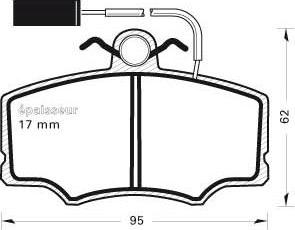 AUTO DELTA DP307 - Bremžu uzliku kompl., Disku bremzes ps1.lv