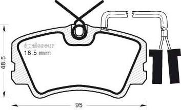 AUTO DELTA DP439 - Bremžu uzliku kompl., Disku bremzes ps1.lv