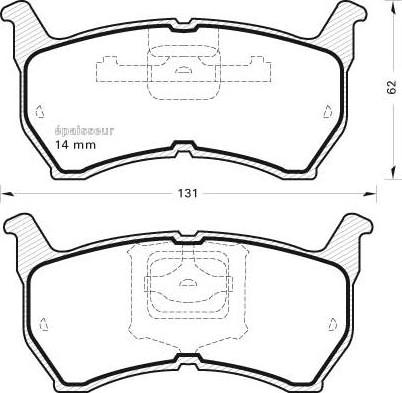 Maxgear 19-3090 - Bremžu uzliku kompl., Disku bremzes ps1.lv