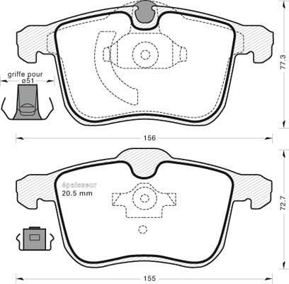 Magneti Marelli 323700018000 - Bremžu uzliku kompl., Disku bremzes ps1.lv