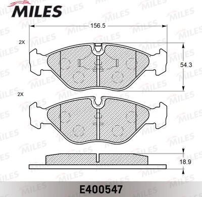  Miles E400547 - Bremžu uzliku kompl., Disku bremzes ps1.lv