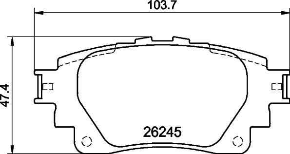 Mintex MDB84292 - Bremžu uzliku kompl., Disku bremzes ps1.lv