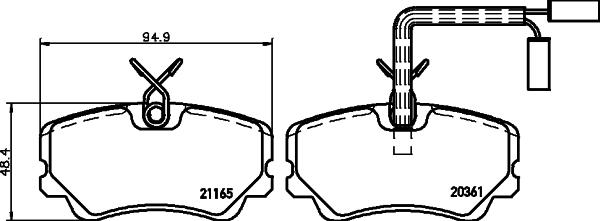 Mintex MDB1403 - Bremžu uzliku kompl., Disku bremzes ps1.lv