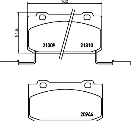 BENDIX 571467 - Bremžu uzliku kompl., Disku bremzes ps1.lv