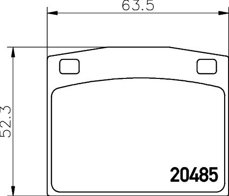 Mintex MDB1106 - Bremžu uzliku kompl., Disku bremzes ps1.lv